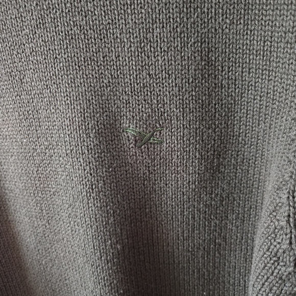 Vintage Eddie Bauer Sage Green Textured Knit Sweater sz LRG - Picture 3 of 8